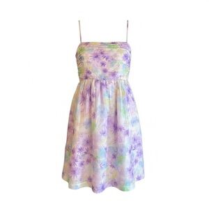 Vestique Purple Floral Babydoll Dress- sz M